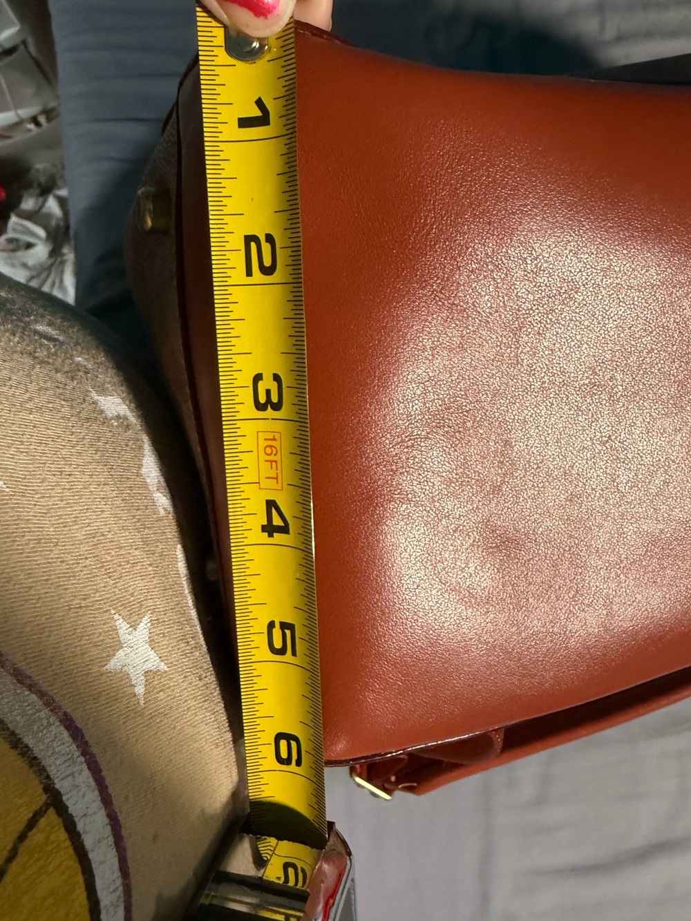 Leather-Trim Signature Pattern Backpack - Tan - Picture 3 of 9
